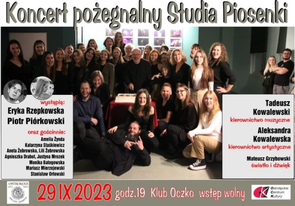 KONCERT POŻEGNALNY STUDIA PIOSENKI