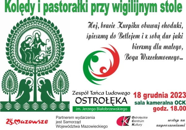 Kolędy i pastorałki przy wigilijnym stole