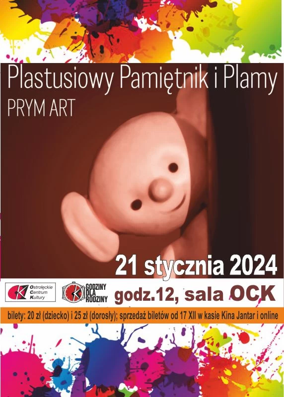 PLASTUSIOWY PAMIĘTNIK I PLAMY - Godziny dla Rodziny