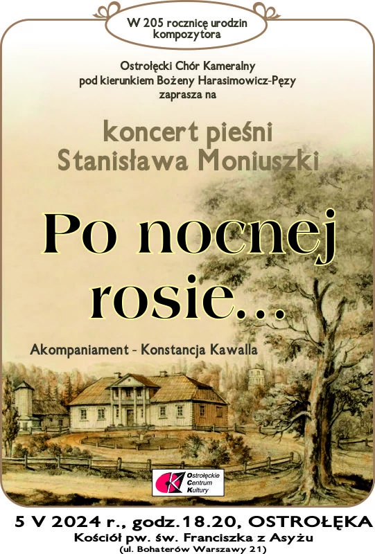 PO NOCNEJ ROSIE - koncert Ostrołęckiego Chóru Kameralnego 