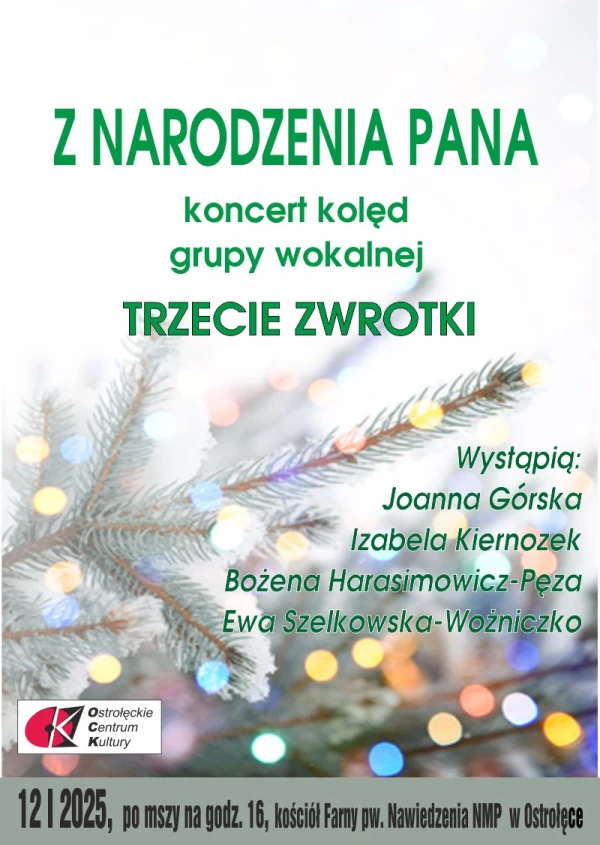 Z NARODZENIA PANA - koncert kolęd i pieśni świątecznych