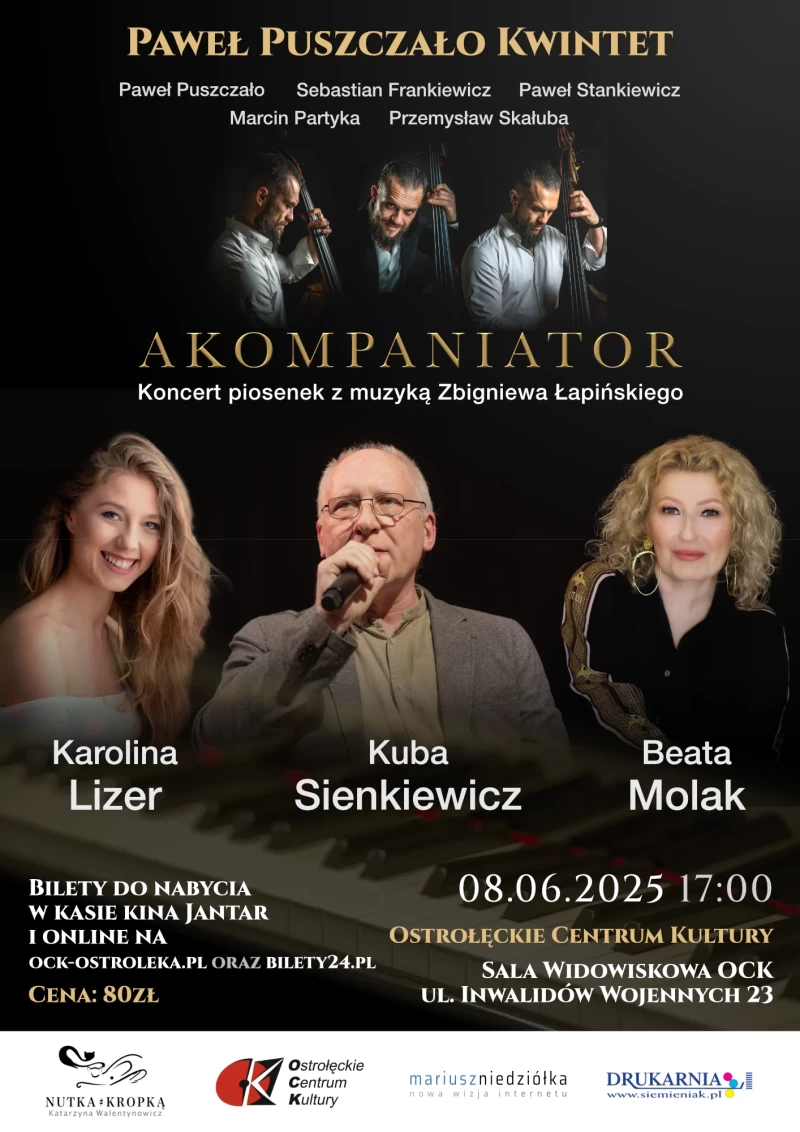 AKOMPANIATOR - koncert piosenek z muzyką Zbigniewa Łapińskiego